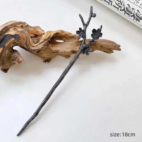Elegant Women's Chinese Style Metal Hairpin Stick