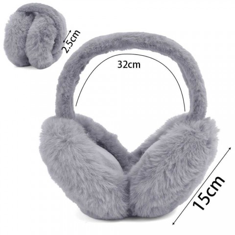 Winter Women's Plush Foldable Earmuffs for Cold Protection