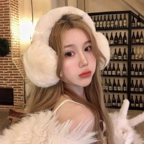 Winter Women's Plush Foldable Earmuffs for Cold Protection