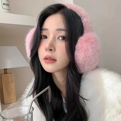 Winter Women's Plush Foldable Earmuffs for Cold Protection