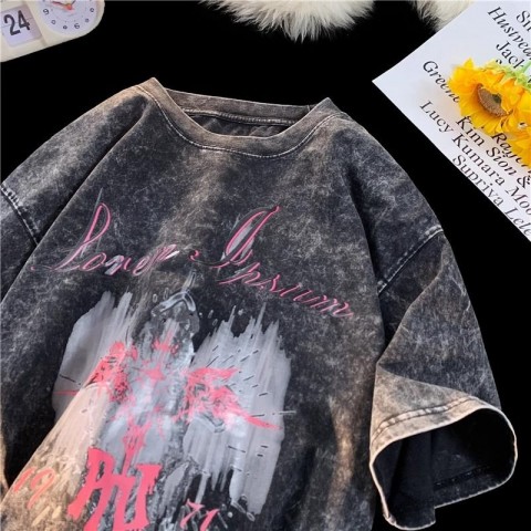 Luxury Men's Crew Neck Cotton T-Shirts with Letter Print