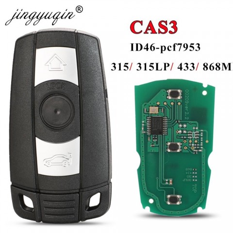 jingyuqin Universal Car Remote Key for BMW E60 E70 E90 1/3/5/7 Series X5 X6 Z4 with PCF7953 Chip