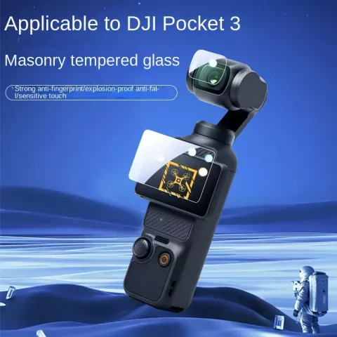 DJI Pocket 3 Ultrathin Clear Tempered Glass Screen & Lens Protector