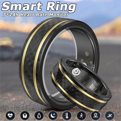 Smart Women's Health Tracker Ring 2024 - Heart Rate, Sleep Monitor, Waterproof