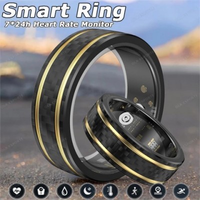 Smart Women's Health Tracker Ring 2024 - Heart Rate, Sleep Monitor, Waterproof