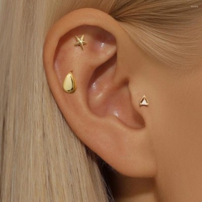 ROXI Women's Sterling Silver Starfish Waterdrop Stud Earrings
