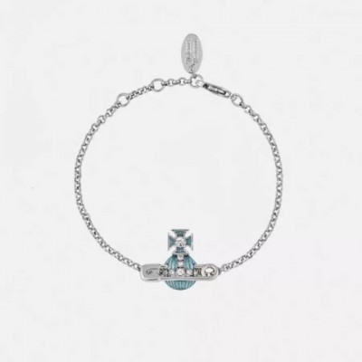 Designer Vivienme Empress Lacquer Charm Bracelet for Women