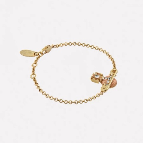 Designer Vivienme Empress Lacquer Charm Bracelet for Women