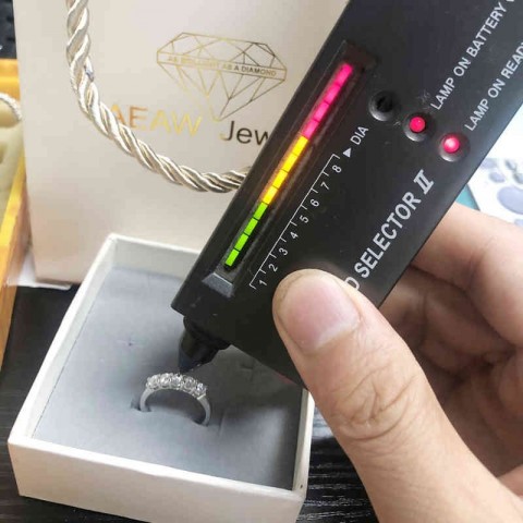AEAW Women's 14k White Gold 0.5ct Lab Grown Diamond Engagement & Wedding Band Ring