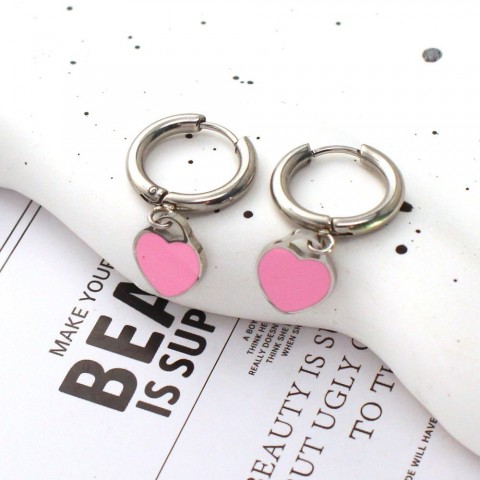 2025 Admiring Accessories Heart-Shaped 18K Gold Plated Stud Earrings for Women