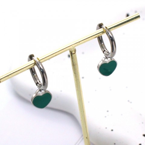 2025 Admiring Accessories Heart-Shaped 18K Gold Plated Stud Earrings for Women