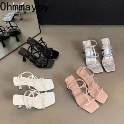 Summer Women's Gladiator Sandals with Chunky Heels