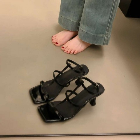 Summer Women's Gladiator Sandals with Chunky Heels