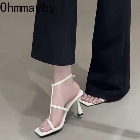 Summer Women's Gladiator Sandals with Chunky Heels