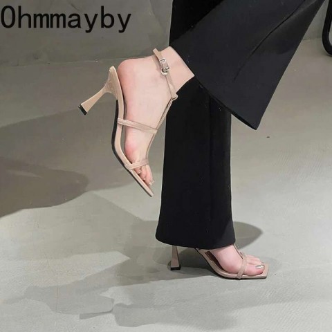 Summer Women's Gladiator Sandals with Chunky Heels
