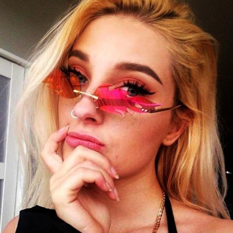 Luxury Rimless Wave Sunglasses for Men and Women - 6 Color Options