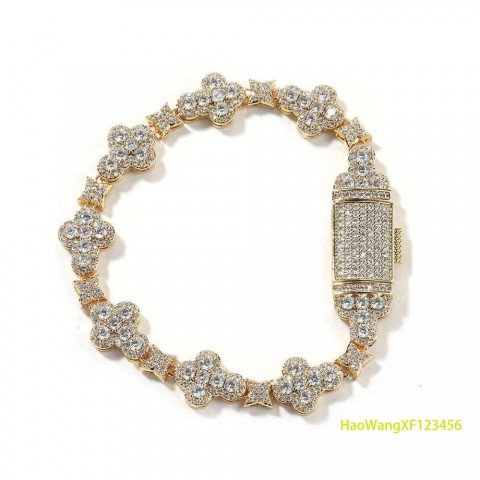 Elegant 10mm Cross Micro-Dia Bracelet for Unisex