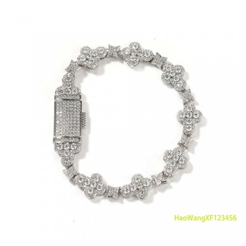 Elegant 10mm Cross Micro-Dia Bracelet for Unisex
