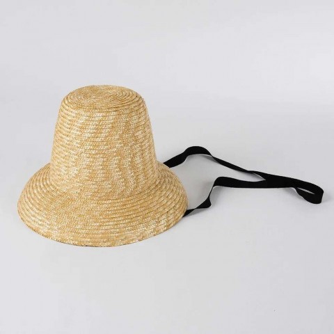 New Summer Women's High Top Lace-Up Versatile Straw Sun Hat