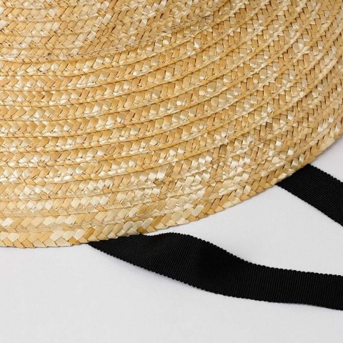 New Summer Women's High Top Lace-Up Versatile Straw Sun Hat