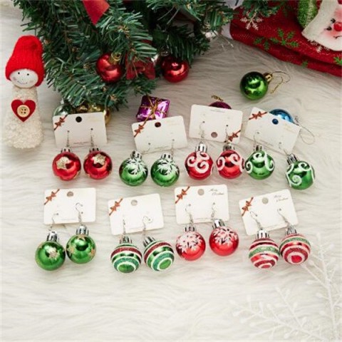 Resin Snowflake Star Light Dangle Earrings