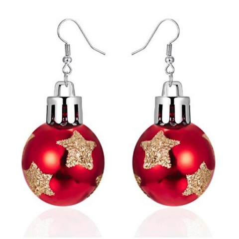 Resin Snowflake Star Light Dangle Earrings