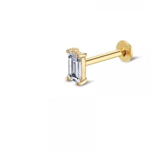ESO Sterling Silver Zircon Stud Earrings for Women