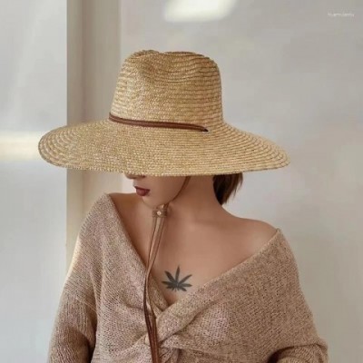 Wide Brim Straw Sun Hat for Women - 2025 Fashionable Beach Hat