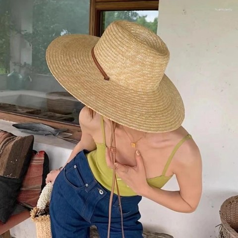 Wide Brim Straw Sun Hat for Women - 2025 Fashionable Beach Hat