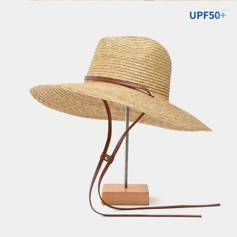 Wide Brim Straw Sun Hat for Women - 2025 Fashionable Beach Hat