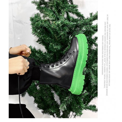 2024 Fall Winter Men's Stylish Martin Boots - Comfortable High Top Leather Snow Shoes