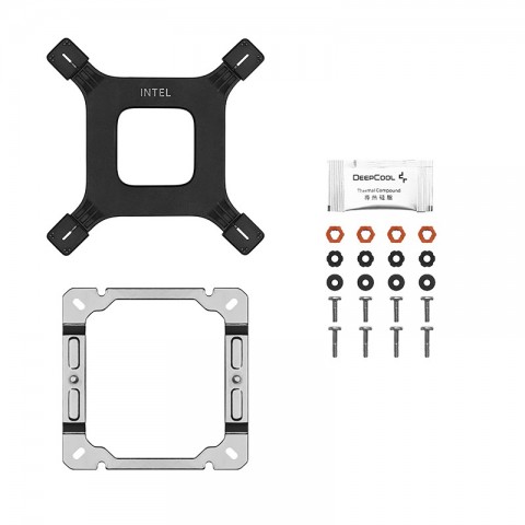 Deepcool AG400 Tower CPU Cooler with 4 Heat Pipes and 9 Blades for LGA1700, 1200, 115X, AM4, AM5