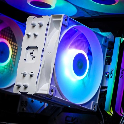 Deepcool AG400 Tower CPU Cooler with 4 Heat Pipes and 9 Blades for LGA1700, 1200, 115X, AM4, AM5