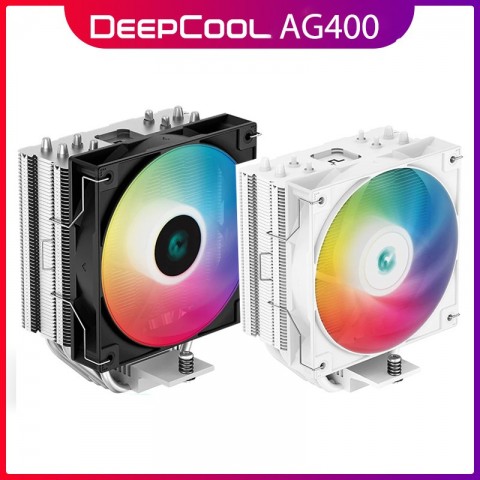 Deepcool AG400 Tower CPU Cooler with 4 Heat Pipes and 9 Blades for LGA1700, 1200, 115X, AM4, AM5