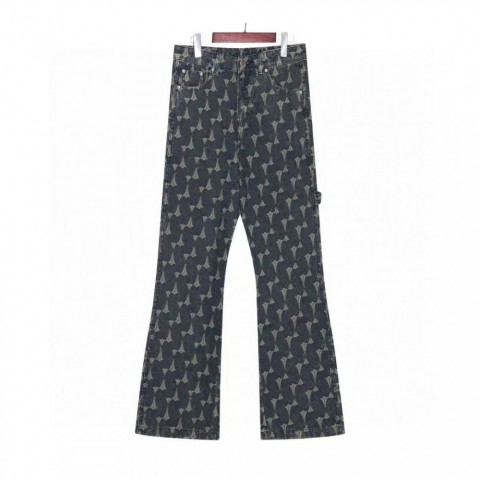 High-Quality Trendy Unisex Cross Design Jeans for Men