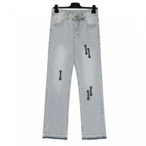 High-Quality Trendy Unisex Cross Design Jeans for Men