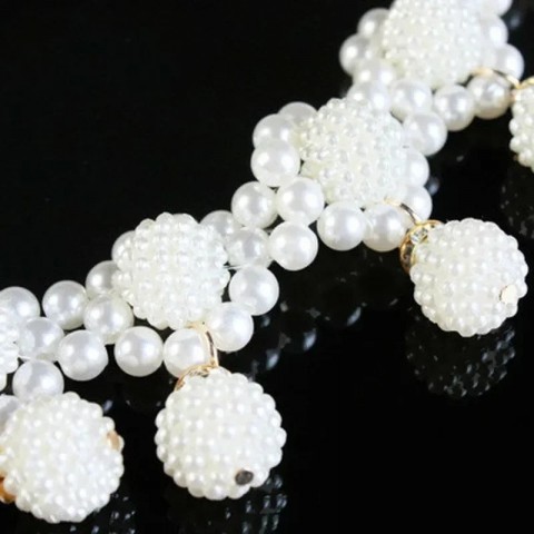 Ladies Fashion Pearl Waist Chain Beads Belt for Daily Wear & Weddings