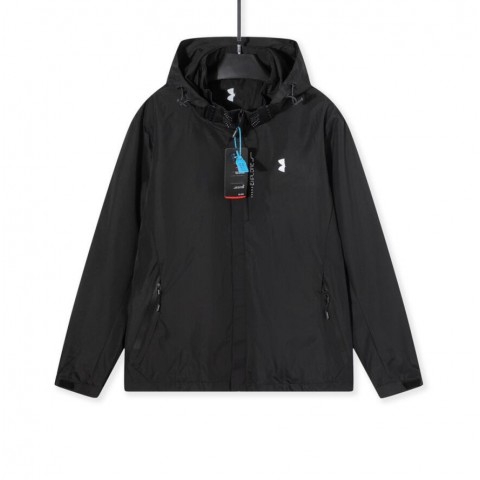 Designer Men's Unisex Hooded Long Sleeve Jacket, Black, L-4XL, Windproof & Stylish