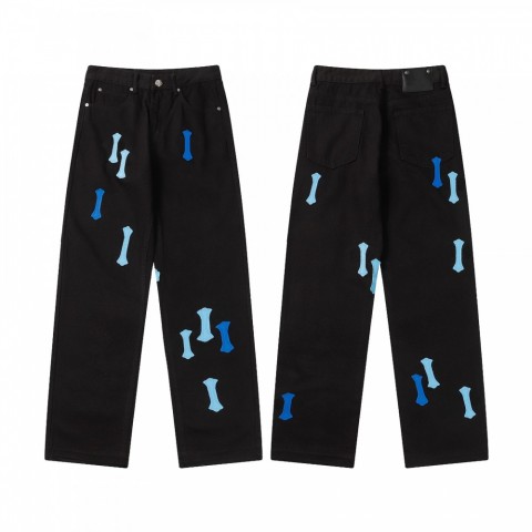 High-Quality Trendy Unisex Cross Design Jeans for Men