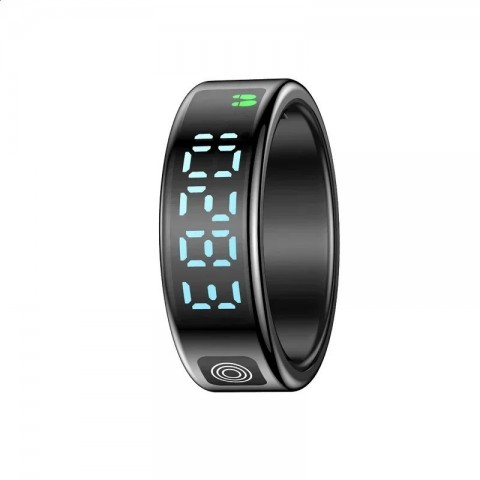 Smart Waterproof Heart Rate Monitor Ring for Men and Women - Multi-Function Fitness Tracker