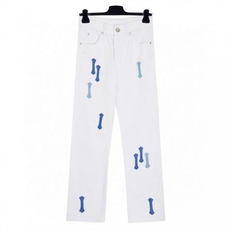 High-Quality Trendy Unisex Cross Design Jeans for Men