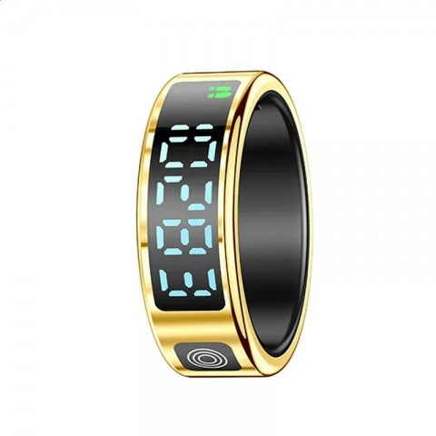 Smart Waterproof Heart Rate Monitor Ring for Men and Women - Multi-Function Fitness Tracker