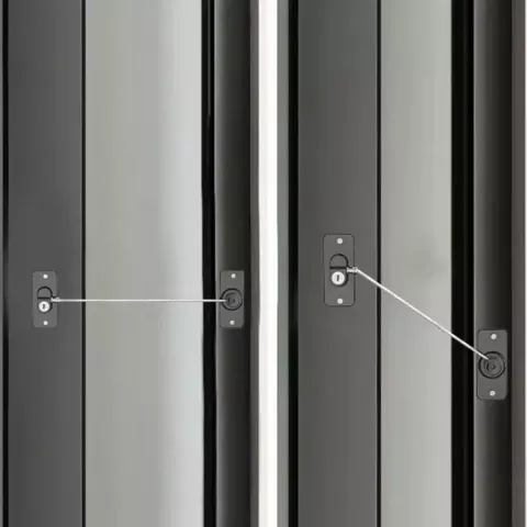 Plastic Safety Window Lock with Key for Sliding Doors & Cabinets - Unisex