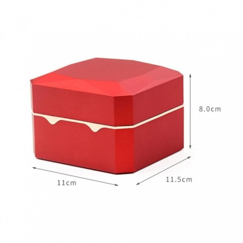 Luxury Single Watch Box with Soft Flannel Interior and LED Light Display