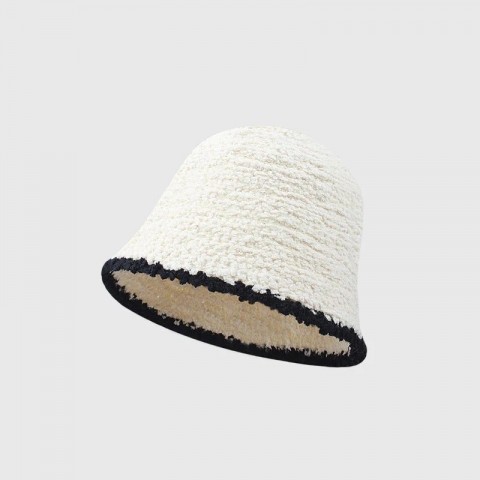 Wide Brim Winter Knit Hat for Women - Fashionable & Warm