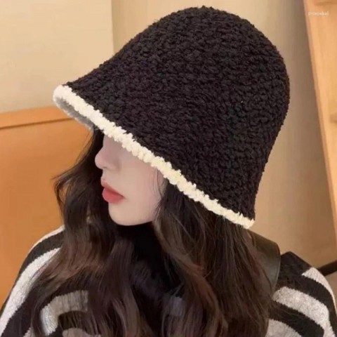 Wide Brim Winter Knit Hat for Women - Fashionable & Warm