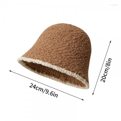 Wide Brim Winter Knit Hat for Women - Fashionable & Warm