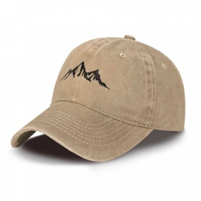 Ball Caps for Men - Soft Cotton Mountain Baseball Hat - Minimalist Style