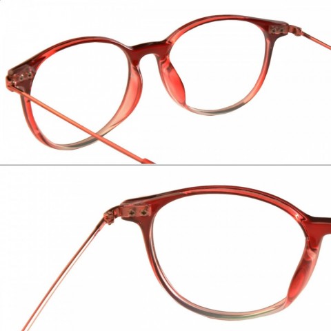 Blue Light Blocking Adumbral PC Frame Glasses for Women - Orange & Yellow Lenses