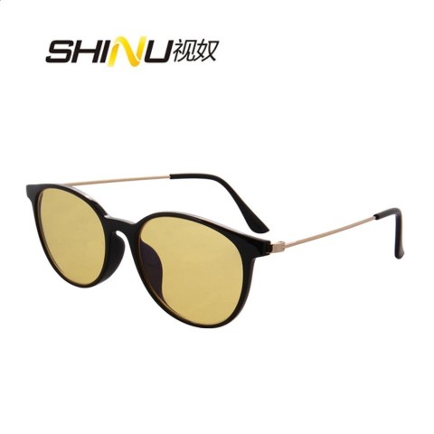 Blue Light Blocking Adumbral PC Frame Glasses for Women - Orange & Yellow Lenses